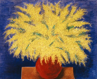 ミモザの花瓶 作： Moise Kisling