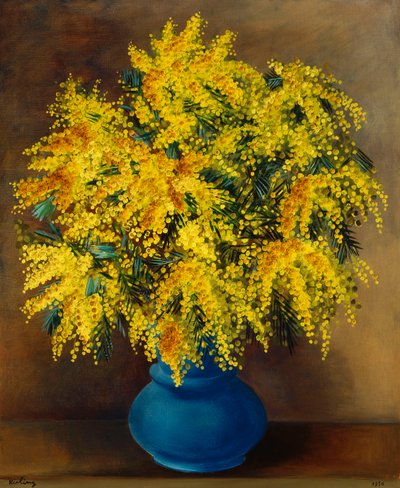 ミモザの花瓶; ミモザの花瓶 作： Moise Kisling