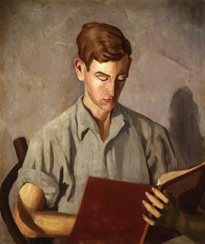 読書する少年 作： Moise Kisling