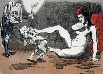 ティエールとマリアンヌ 作： Moloch (1849 1909)