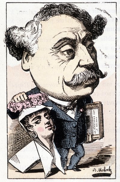 漫画：Alexandre Dumas Fils, by Moloch 作： Moloch