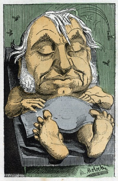 フランスの政治家ユージン・ルーエ（1814-1884）の肖像 作： Moloch