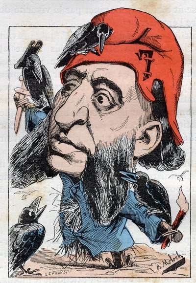 フランスの政治家、ジュール・フェリー（1832-1893）の肖像 作： Moloch