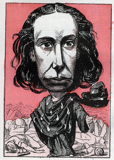 ルイーズ・ミシェル(1830-1905)の肖像。教師、労働者活動家、無政府主義者、"ルーヴ・ルージュ "の異名を持つ 作： Moloch