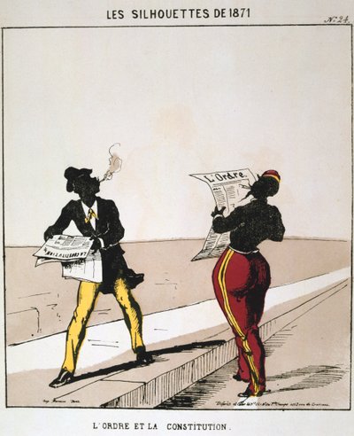 LOrdre et la Constitution、1871年。シリーズLes Silhouettes de 1871から。ParisCommune、1871年。 作： Moloch