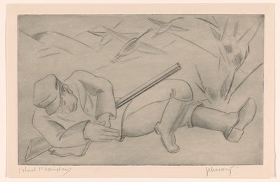 眠れる狩人 作： Mommie Schwarz (signed by artist)