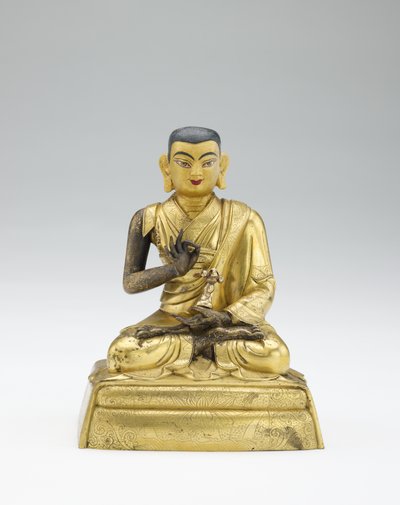 19世紀半ばのラマと教師の部分的なセットからの正体不明の教師 作： Mongolian School