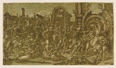 ラファエロの後の無辜の虐殺、1544年。 作： Monogrammist NDB