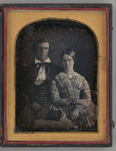 男と女の無題の肖像、1845年。 作： Montgomery Simons