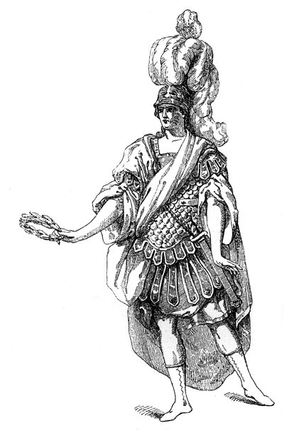 フレンチシアターの衣装、1885年。 作： Moreau