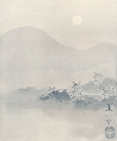 谷の夕霧c1801 作： Mori Sosen