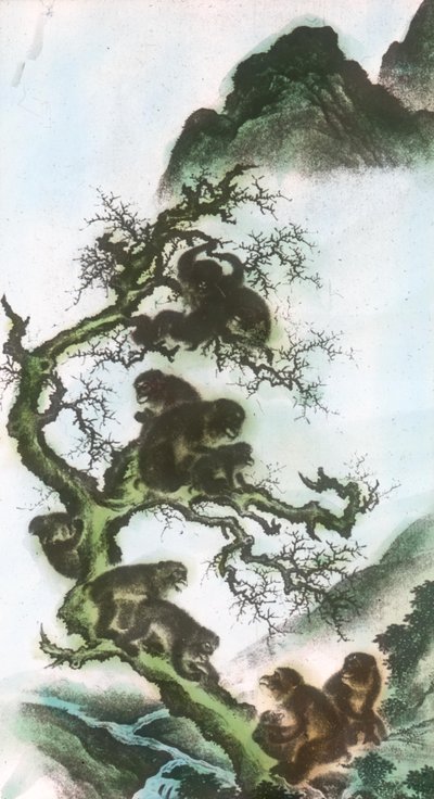 手足の猿--17世紀、宗禅の絵画 作： 森宗仙