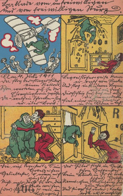不随意と自発的な落下のバラード、1911年。 作： Moritz Jung