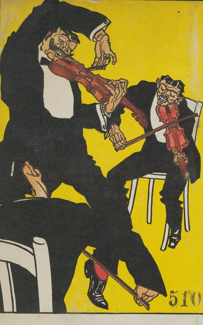 朝の3時から4時まで！ 午前 3 時から 4 時の間に!、1911 年。 作： Moritz Jung