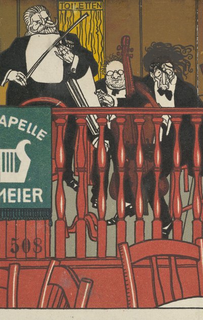 サロン・オーケストラ・マイヤー、1911年。 作： Moritz Jung