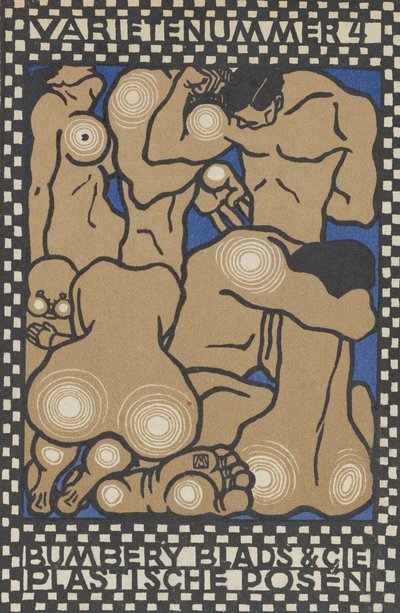Vaudeville Act 4: Bembury Blade & Cie, Plastic Poses Varieténummer 4: Bembury Blade & Cie..., 1907. 作： Moritz Jung