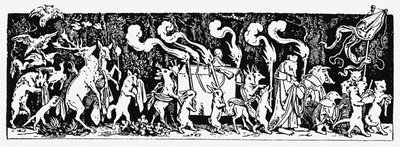 ハンターの葬列 From: Munich Bilderbogen No 44 作： Moritz Ludwig von Schwind