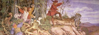 ヴァルトブルク建国の伝説 ヴァルトベルクよ、お前は我が城となるべし 作： Moritz Ludwig von Schwind