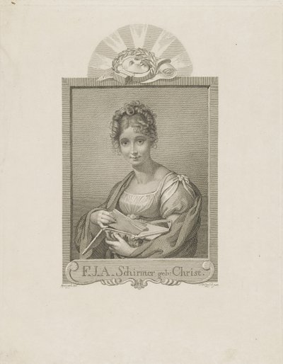 女優フリーデリケ・シルマーの肖像、新キリスト1785-1833、c。 1830年。 作： Moritz Retzsch