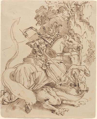 セントジョージとドラゴン 作： Moritz Ludwig von Schwind