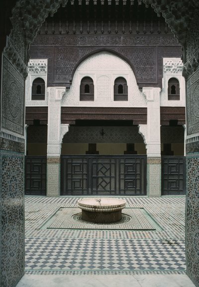 マドラサブーイナミア、中庭 作： Moroccan School