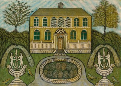 噴水のある家 作： Morris Hirshfield