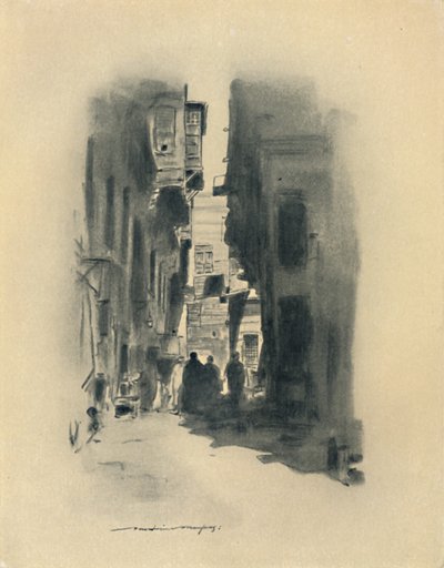 カイロ通り、1903 作： Mortimer L Menpes