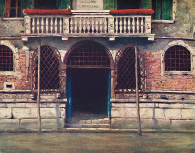 「出入り口、ヴェネツィア」、1903 作： Mortimer L Menpes
