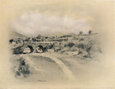 「メキシコの村」、1903 作： Mortimer L Menpes