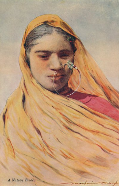 「ネイティブブライド」、1920年代。 作： Mortimer L Menpes