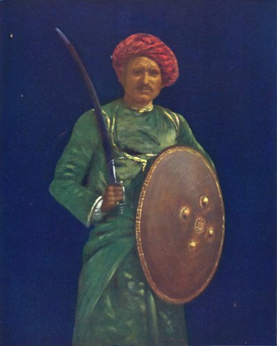 「ラジガルの保持者」、1903 作： Mortimer L Menpes