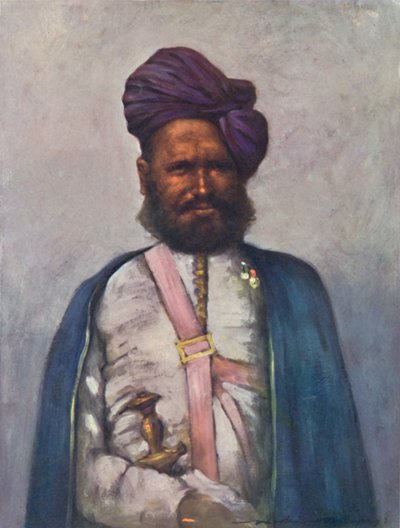 「Rajgarh の王室の保持者」、1903 年 作： Mortimer L Menpes