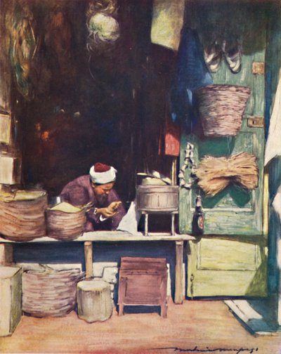 「種子屋、デリー」、1903 作： Mortimer L Menpes