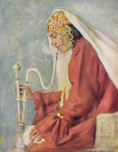「歌う少女」、1903 作： Mortimer L Menpes