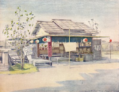 「ティーハウス」、1903 作： Mortimer L Menpes