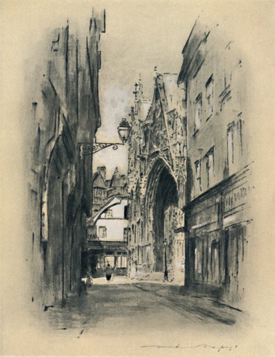 リレボンヌの大聖堂、1903 作： Mortimer L Menpes