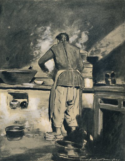 中華料理、1903 作： Mortimer L Menpes