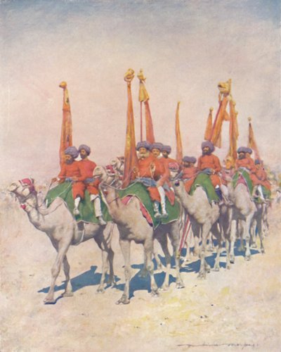 「カッチのエンブレムベアラー」、1903 作： Mortimer L Menpes