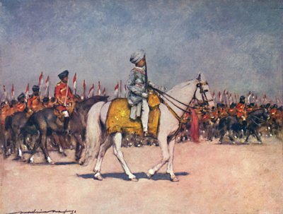 「パティアラのマハラジャ殿下」、1903年 作： Mortimer L Menpes