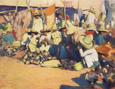 「プエブラ」、1903 作： Mortimer L Menpes
