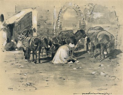「タンジールの街並み」、1903 年。 作： Mortimer L Menpes