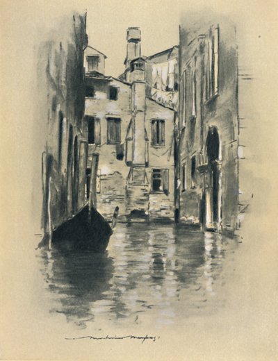 「ベニスの通り」、1903 作： Mortimer L Menpes