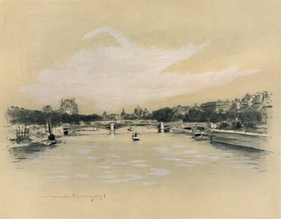 「パリのセーヌ川」、1903 年 作： Mortimer L Menpes