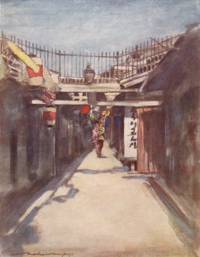 「ギャラリーのある通り」、c1887、1901 作： Mortimer L Menpes