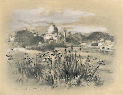「アグラのタージ」、1903 作： Mortimer L Menpes