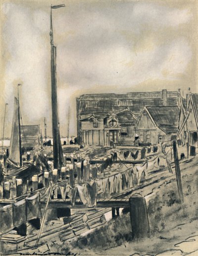 「オランダの住居のタイプ」、1903 作： Mortimer L Menpes