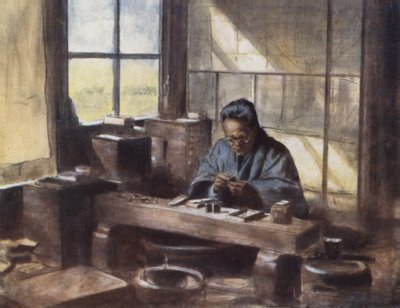 七宝労働者 作： Mortimer Ludington Menpes