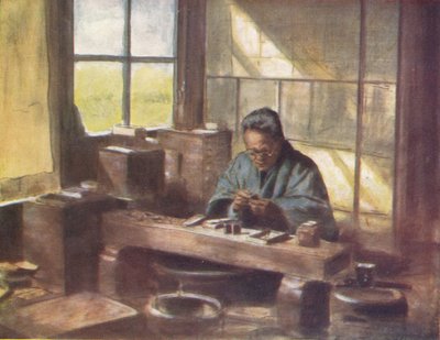 Cloissonne Worker、c1887、1901 作： Mortimer Ludington Menpes
