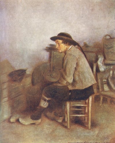 農場労働者（カラーリトグラフ） 作： Mortimer Ludington Menpes