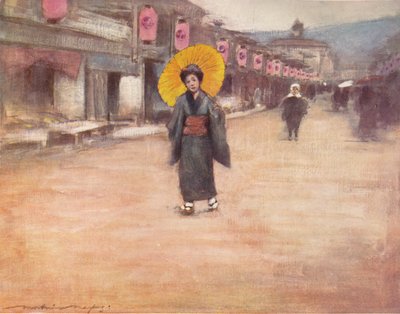 木戸の街、1887年、1901年 作： Mortimer Ludington Menpes